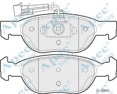 APEC BRAKING pad949 -  Комплект тормозных колодок, дисковый тормоз